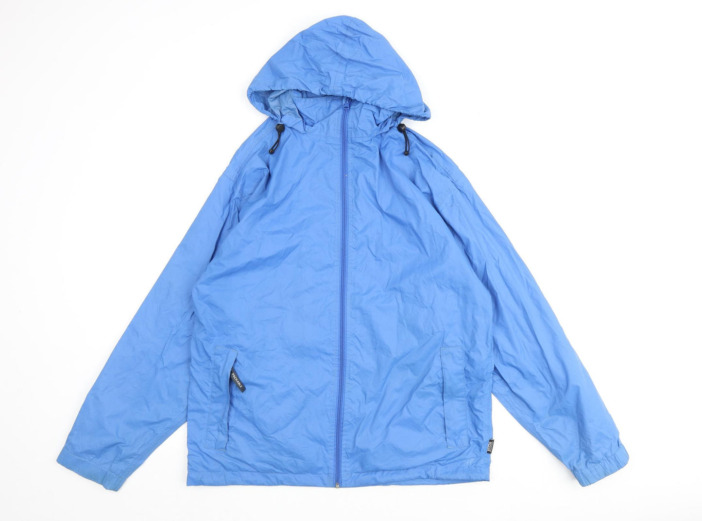 Kilim Anjaro Mens Blue Rain Coat Coat Size S Zip