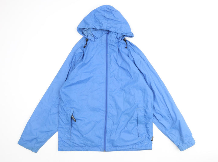 Kilim Anjaro Mens Blue Rain Coat Coat Size S Zip