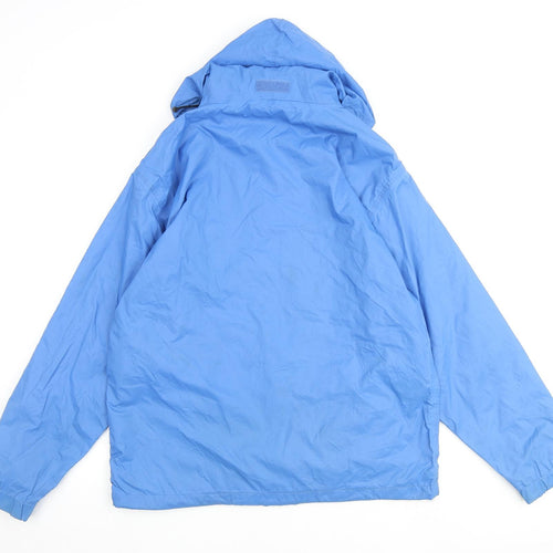 Kilim Anjaro Mens Blue Rain Coat Coat Size S Zip