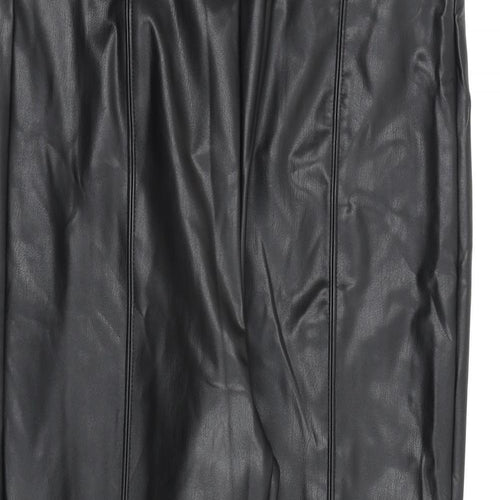 Marks and Spencer Womens Black Polyethylene Trousers Size 14 L28 in Regular
