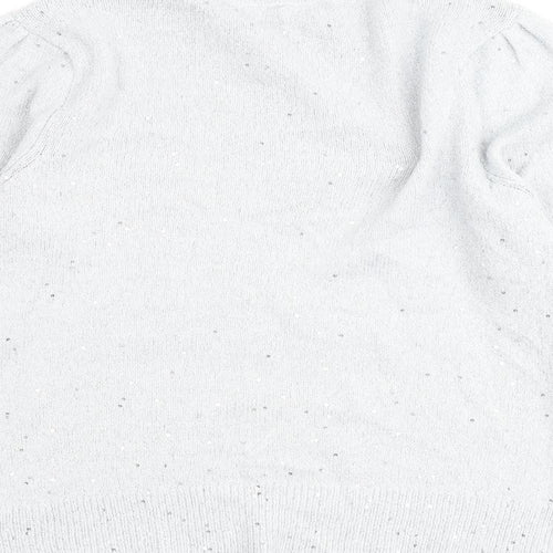 Dorothy Perkins Womens Grey Round Neck Acrylic Pullover Jumper Size 12