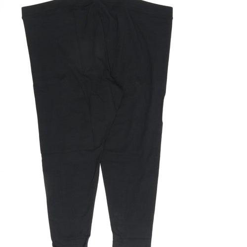 Marks and Spencer Womens Black Cotton Capri Leggings Size 20 L23 in