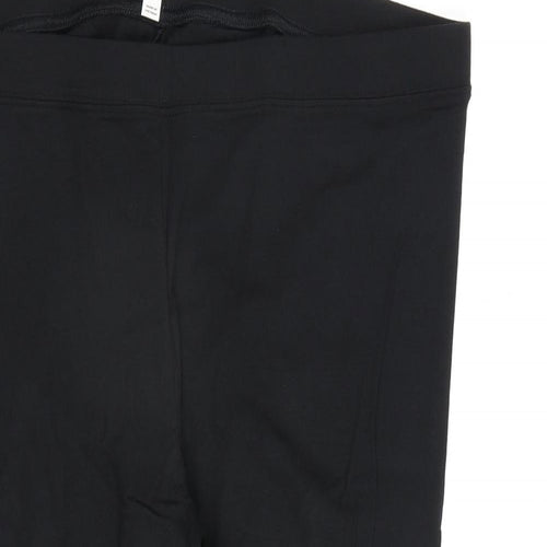 Marks and Spencer Womens Black Cotton Capri Leggings Size 20 L23 in