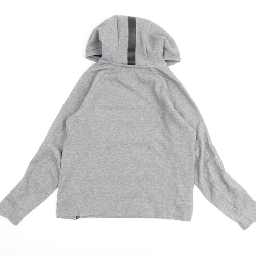 FIVE Boys Grey Cotton Pullover Hoodie Size 11-12 Years Pullover