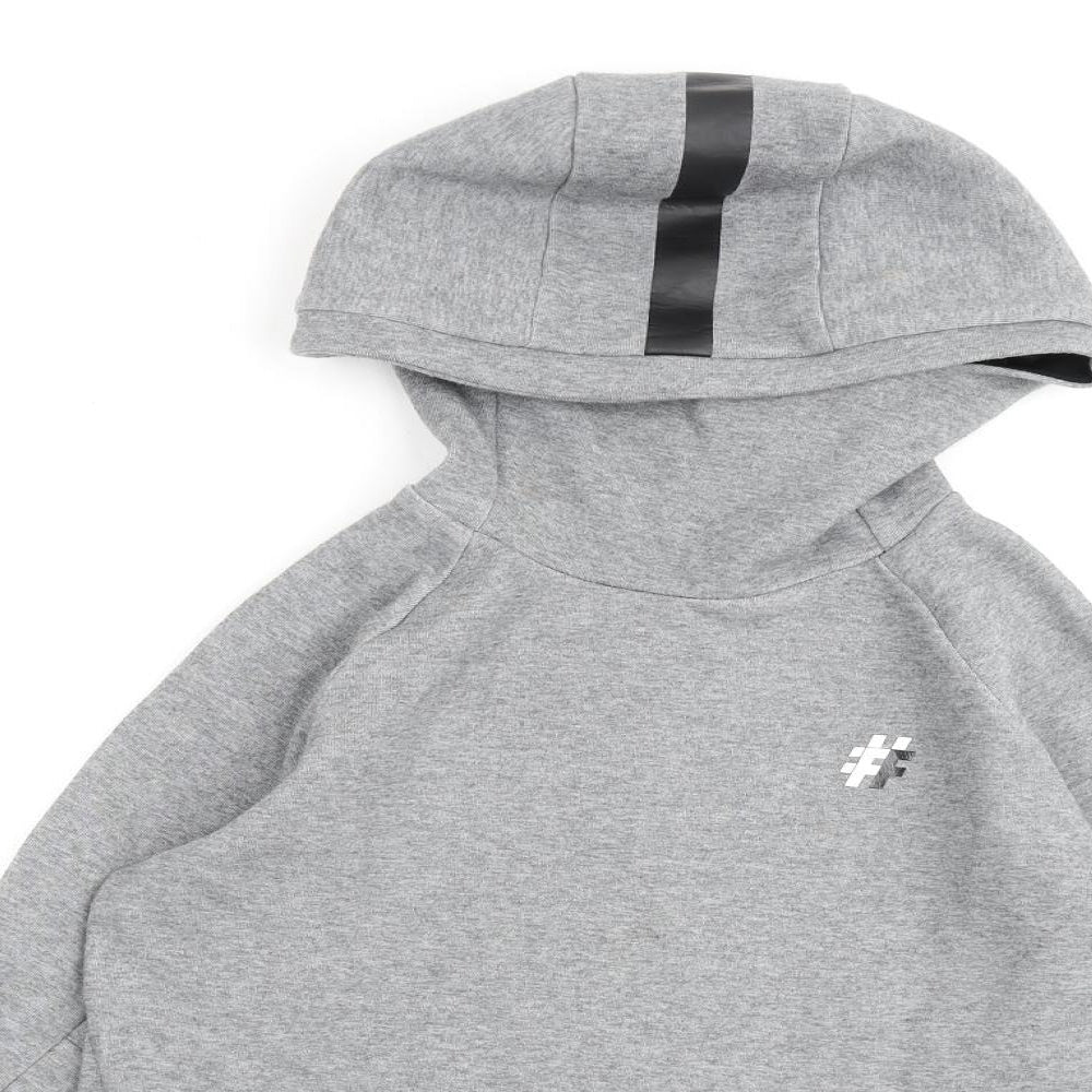 FIVE Boys Grey Cotton Pullover Hoodie Size 11-12 Years Pullover