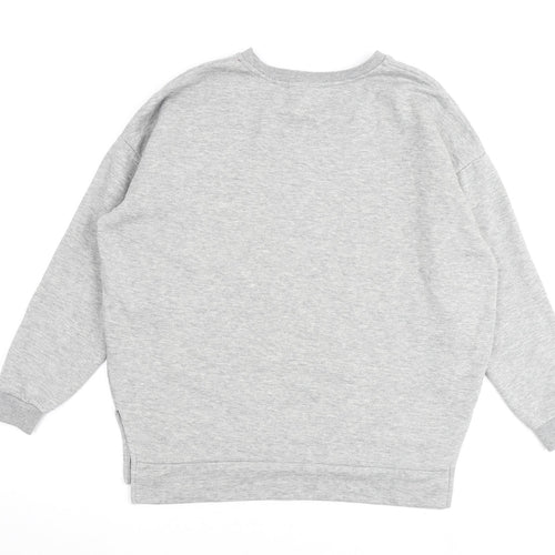 Disney Womens Grey Cotton Pullover Sweatshirt Size 10 Pullover