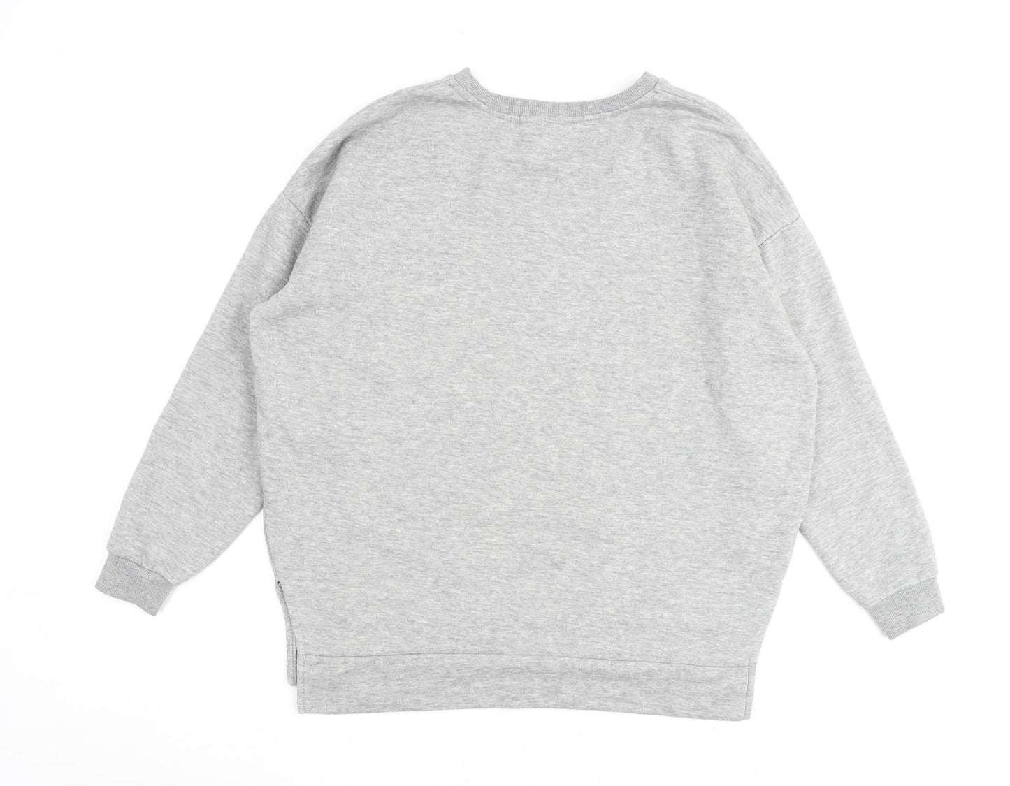 Disney Womens Grey Cotton Pullover Sweatshirt Size 10 Pullover