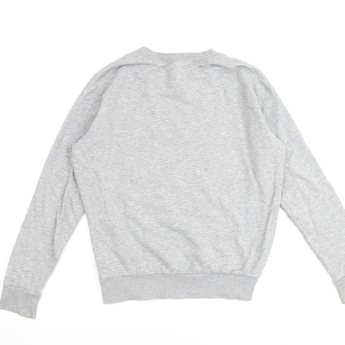 H&M Womens Grey Cotton Pullover Sweatshirt Size XS Pullover