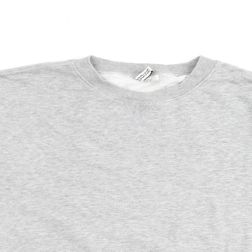 H&M Womens Grey Cotton Pullover Sweatshirt Size XS Pullover
