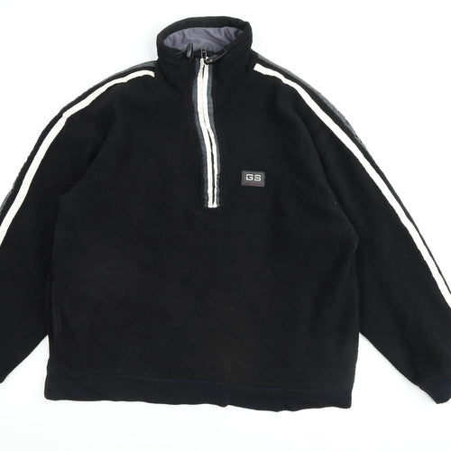 G5 Mens Black Polyester Pullover Sweatshirt Size L