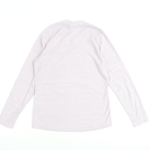 K.WAY Womens Pink V-Neck Polyester Pullover Jumper Size S