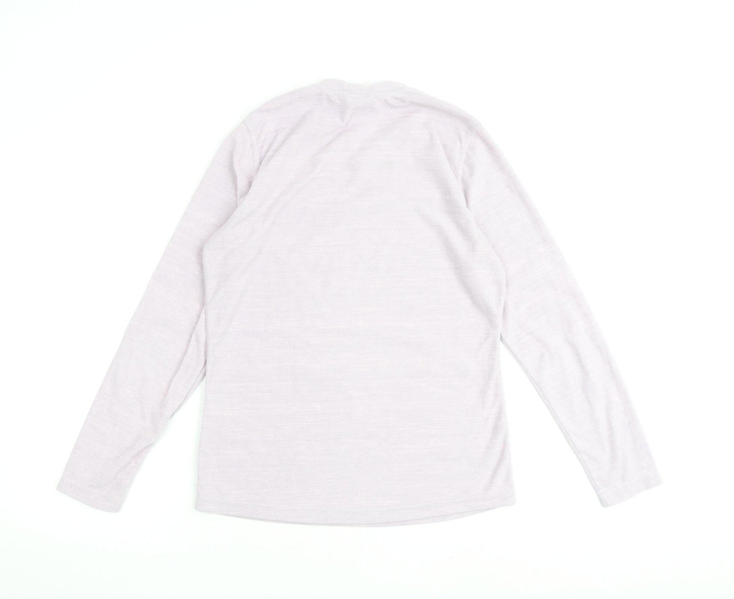 K.WAY Womens Pink V-Neck Polyester Pullover Jumper Size S