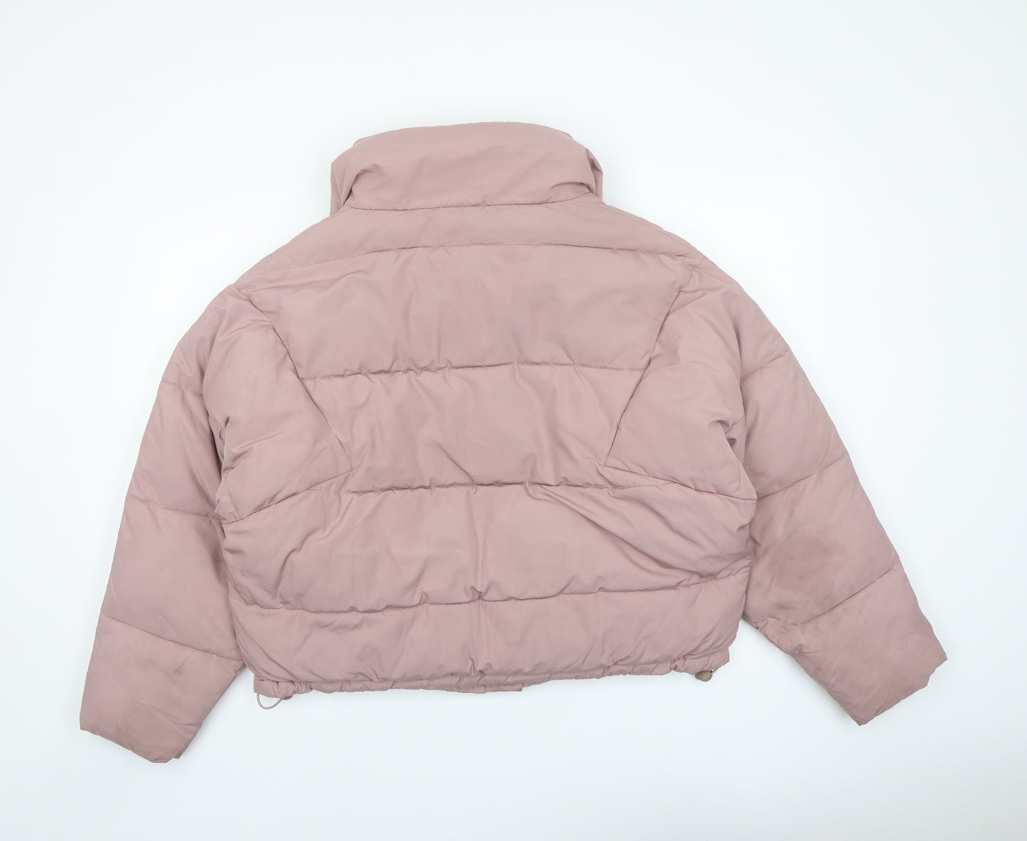 Urban Outfitters Womens Pink Puffer Jacket Coat Size S Zip