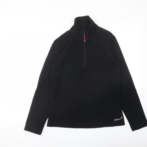 Gelert Womens Black Polyester Pullover Sweatshirt Size 8 Zip