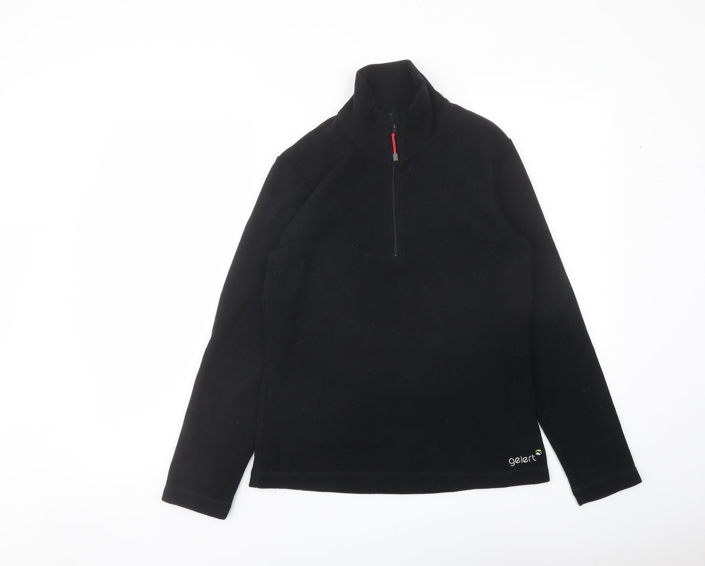 Gelert Womens Black Polyester Pullover Sweatshirt Size 8 Zip