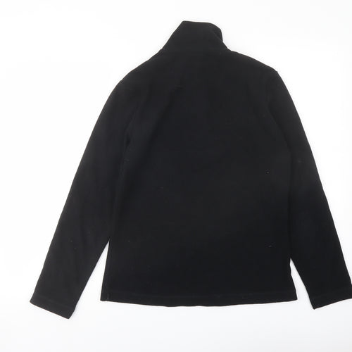 Gelert Womens Black Polyester Pullover Sweatshirt Size 8 Zip