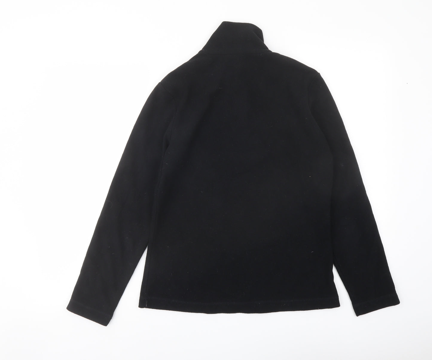 Gelert Womens Black Polyester Pullover Sweatshirt Size 8 Zip