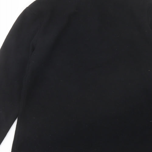 Gelert Womens Black Polyester Pullover Sweatshirt Size 8 Zip