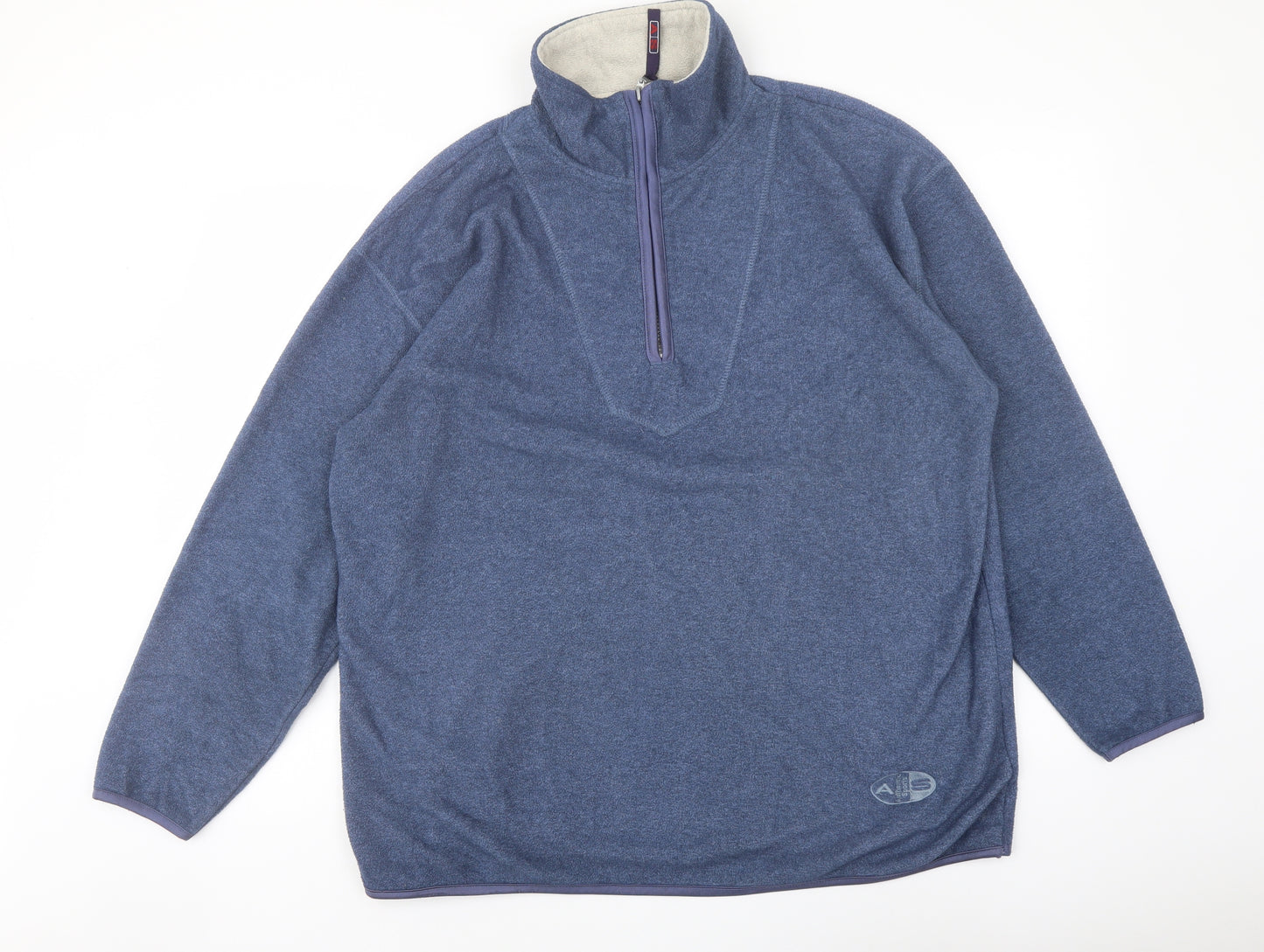 Authentic Sport Womens Blue Polyester Pullover Sweatshirt Size 18 Zip