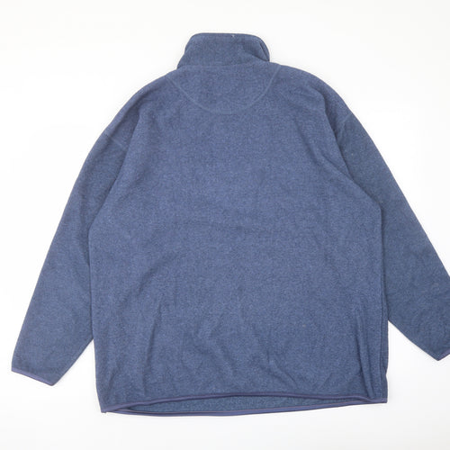 Authentic Sport Womens Blue Polyester Pullover Sweatshirt Size 18 Zip