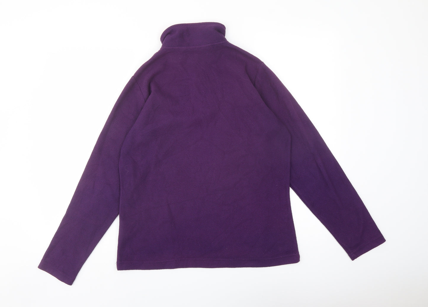 Freedom Trail Womens Purple Polyester Pullover Sweatshirt Size 10 Zip