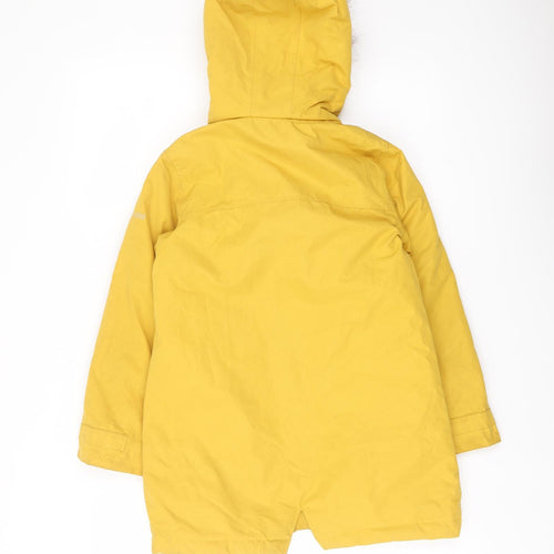 Trespass Boys Yellow Rain Coat Coat Size 7-8 Years Zip