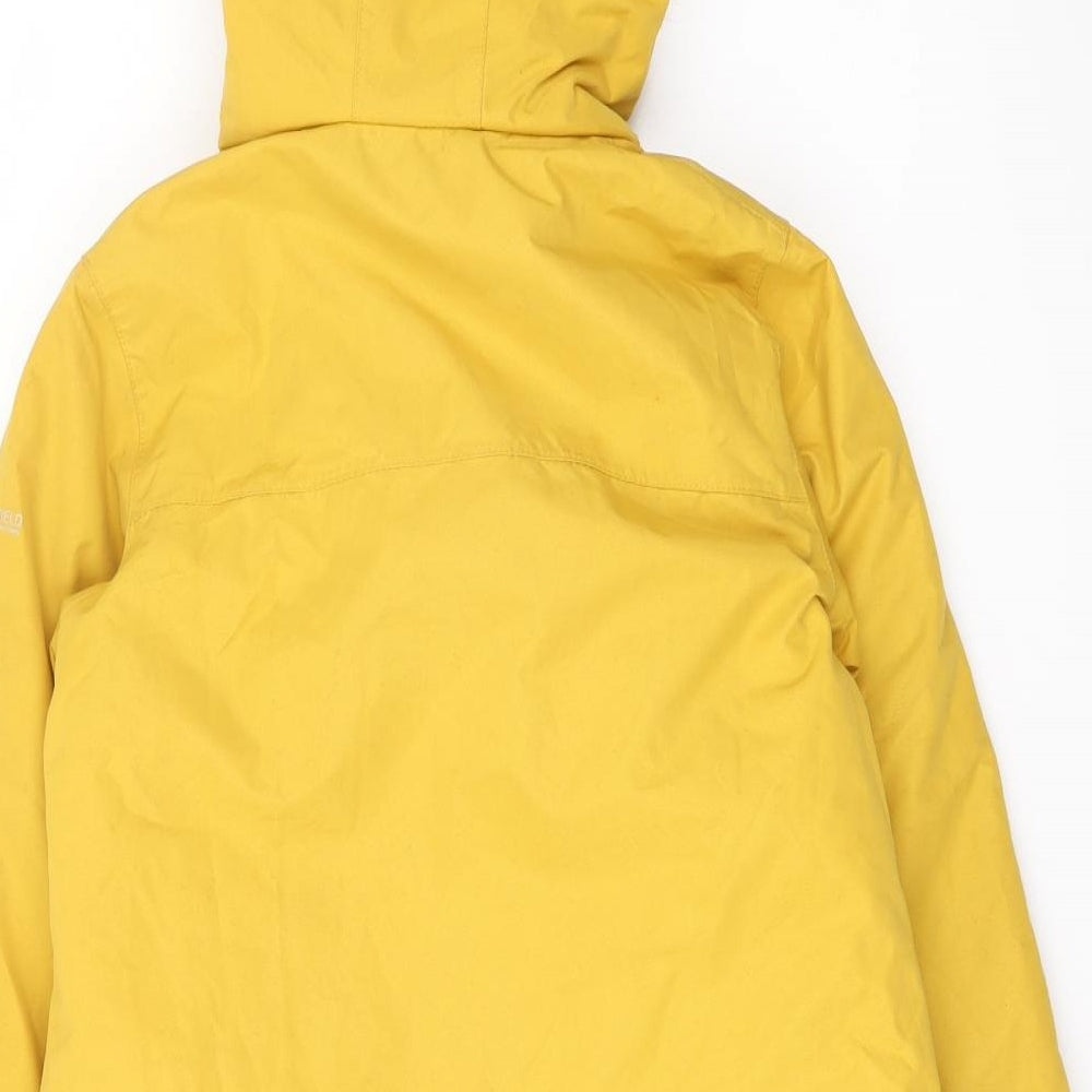 Trespass Boys Yellow Rain Coat Coat Size 7-8 Years Zip