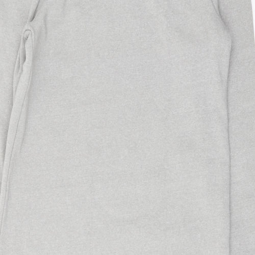 VILA Womens Grey Polyester T-Shirt Dress Size XS Crew Neck Pullover