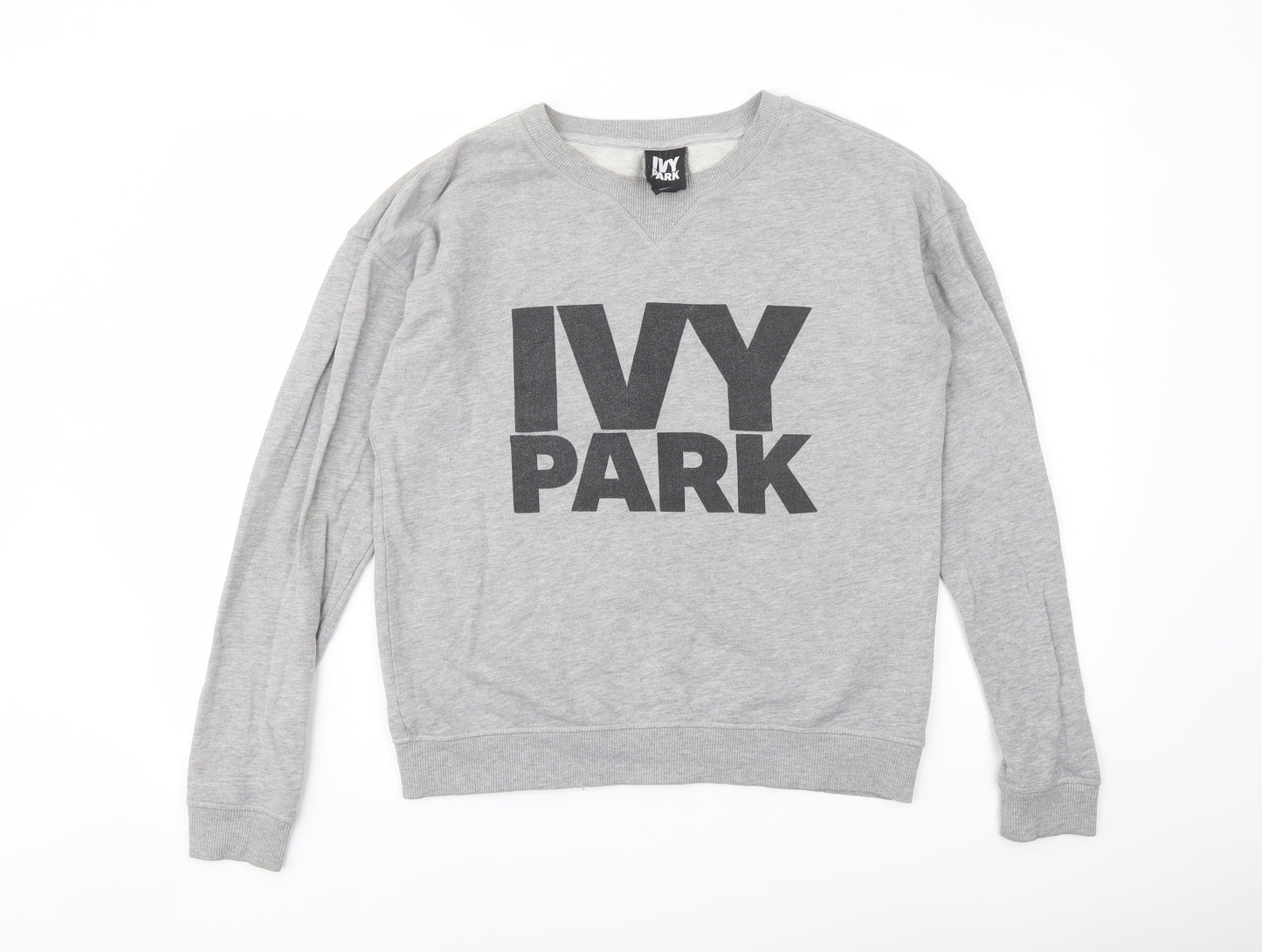 IVY PARK Womens Grey Cotton Pullover Sweatshirt Size S Pullover