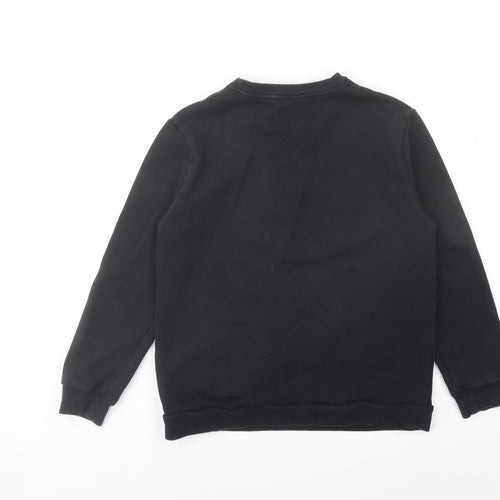 River Island Girls Black Cotton Pullover Sweatshirt Size 9-10 Years Pullover