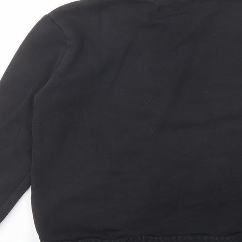 River Island Girls Black Cotton Pullover Sweatshirt Size 9-10 Years Pullover