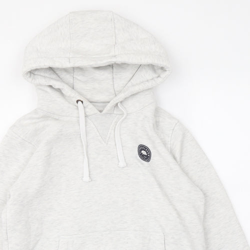 SoulCal&Co Womens Grey Cotton Pullover Hoodie Size 12 Pullover