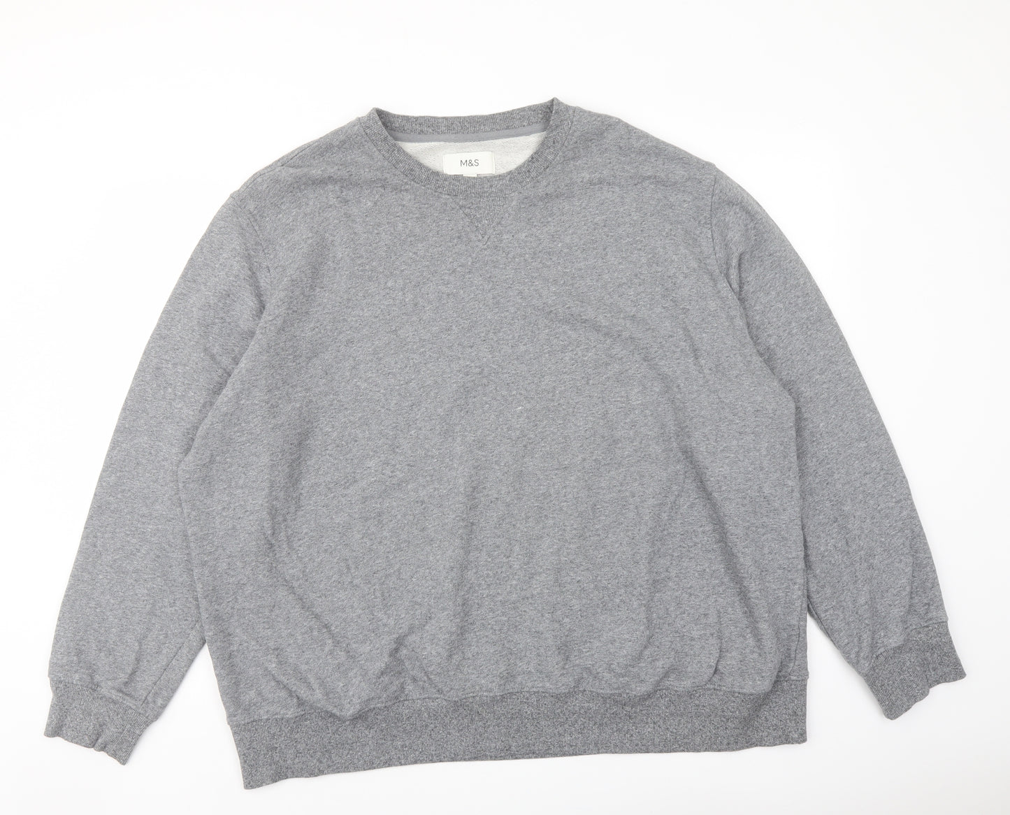 Marks and Spencer Mens Grey Camel Pullover Sweatshirt Size 4XL