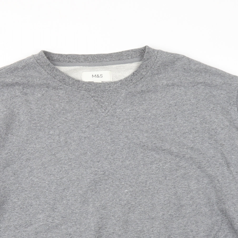 Marks and Spencer Mens Grey Camel Pullover Sweatshirt Size 4XL