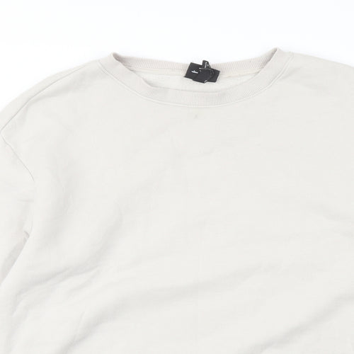 H&M Mens Grey Cotton Pullover Sweatshirt Size L