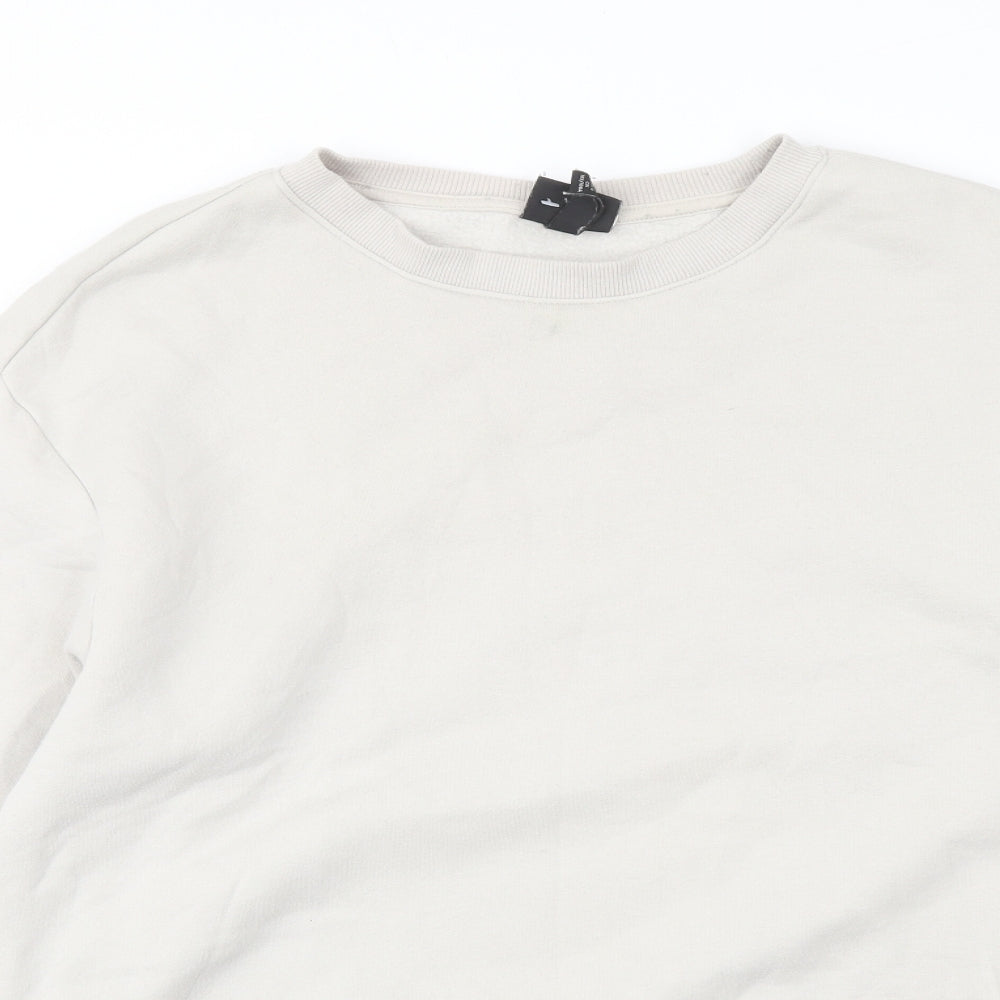 H&M Mens Grey Cotton Pullover Sweatshirt Size L