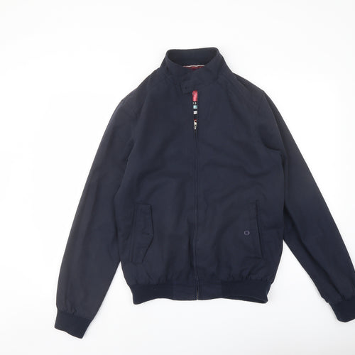 Tailored Saint Mens Blue Bomber Jacket Jacket Size S Zip