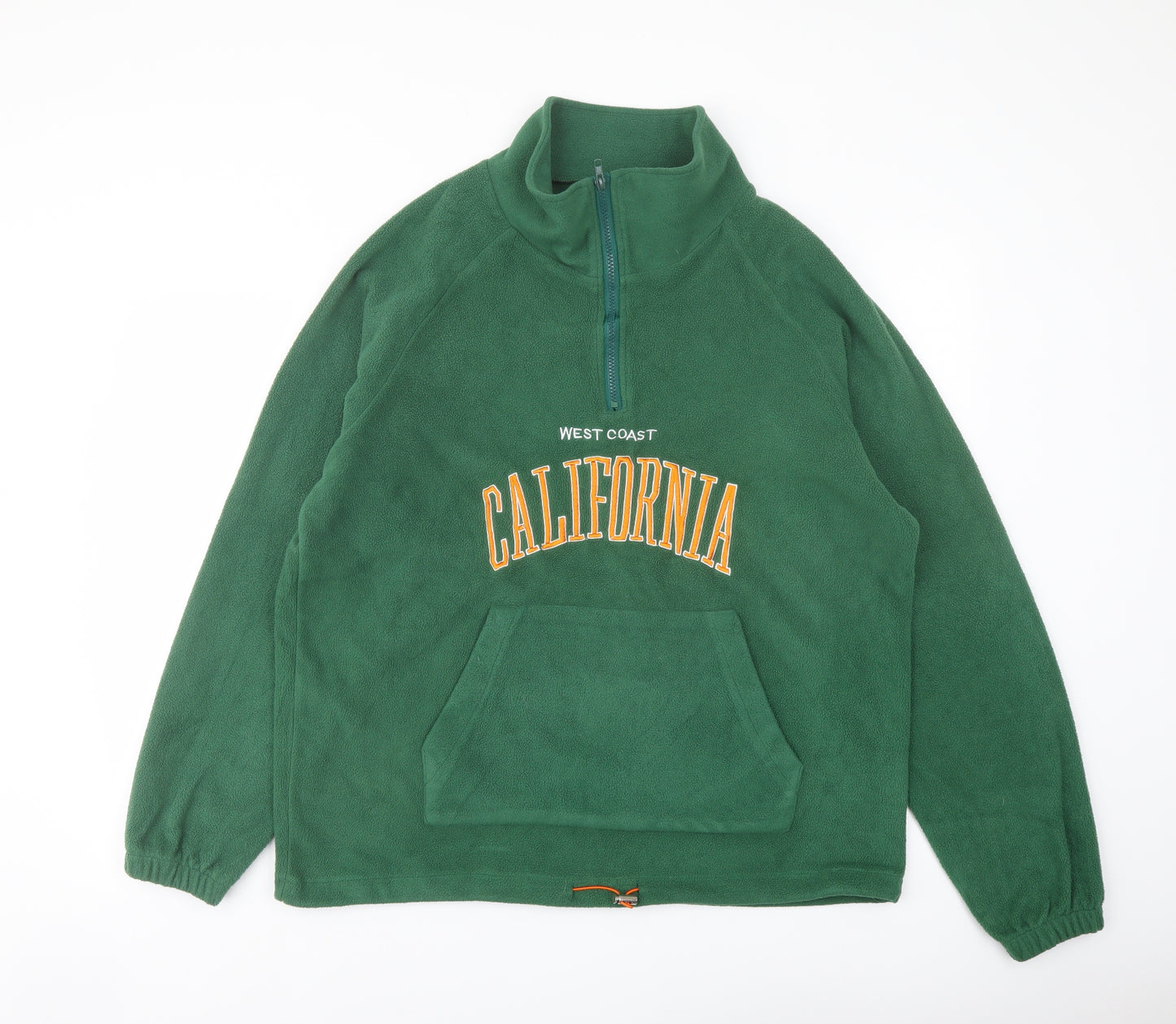 Liz Man Mens Green Polyester Pullover Sweatshirt Size L