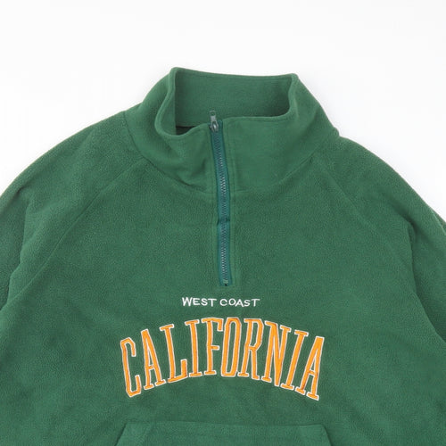 Liz Man Mens Green Polyester Pullover Sweatshirt Size L