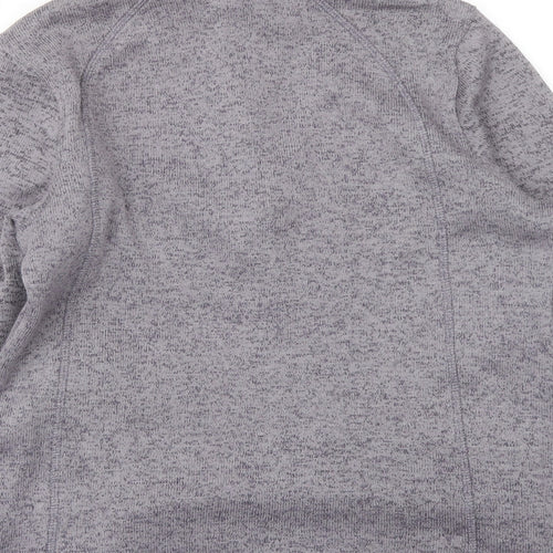 Crane Womens Grey Polyester Pullover Sweatshirt Size 12 Zip