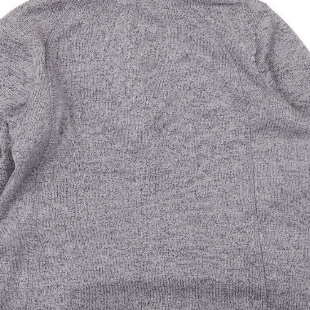 Crane Womens Grey Polyester Pullover Sweatshirt Size 12 Zip
