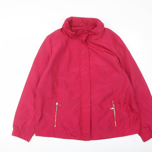 Love Coats Womens Pink Jacket Size 18 Zip
