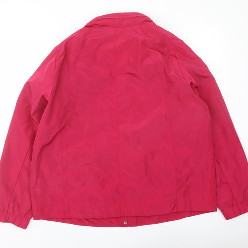 Love Coats Womens Pink Jacket Size 18 Zip