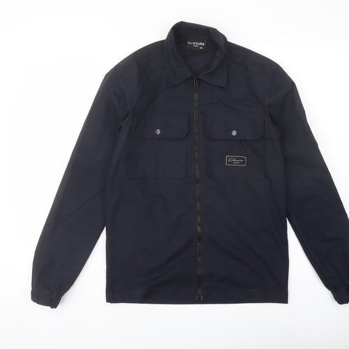 Closure Mens Blue Jacket Size XS Zip