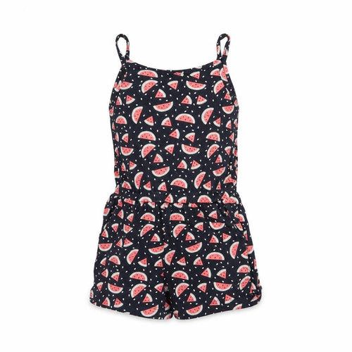 name it Girls Blue Geometric Cotton Playsuit One-Piece Size 7 Years Pullover - Watermelon Print