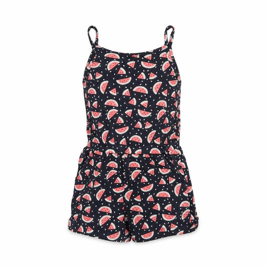 name it Girls Blue Geometric Cotton Playsuit One-Piece Size 7 Years Pullover - Watermelon Print