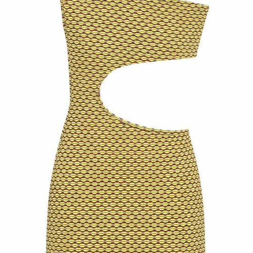 New Girl Order Womens Multicoloured Geometric Polyester Bodycon Size 10 Sweetheart Pullover - Cut Out