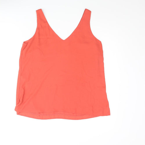 Wallis Womens Red Polyester Camisole Blouse Size 12 V-Neck