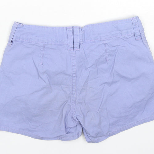 Gap Girls Purple Cotton Hot Pants Shorts Size 12 Years L4 in Regular Zip