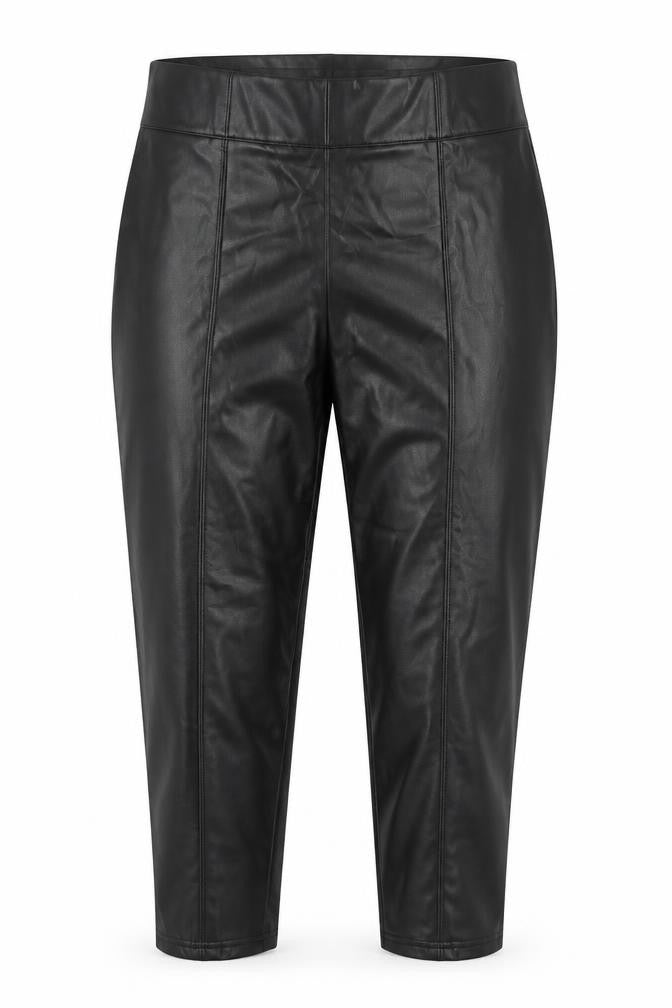 Marks and Spencer Womens Black Polyester Pedal Pusher Trousers Size 20 L24 in Regular